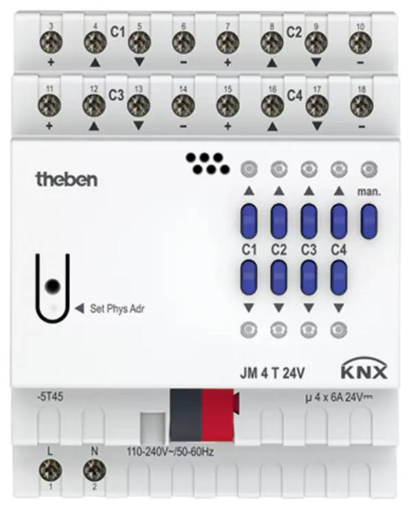 Theben KNX JM 4 T 24V KNX Persiennställdon