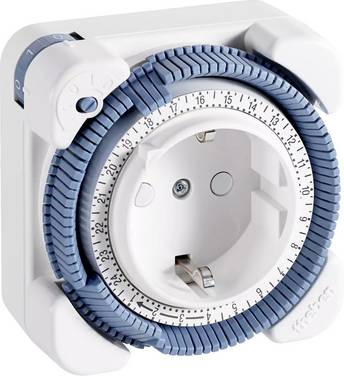 Theben 0260833 Infällt kopplingsur analog  Veckoprogram  2600 W  Programmeringsfunktion