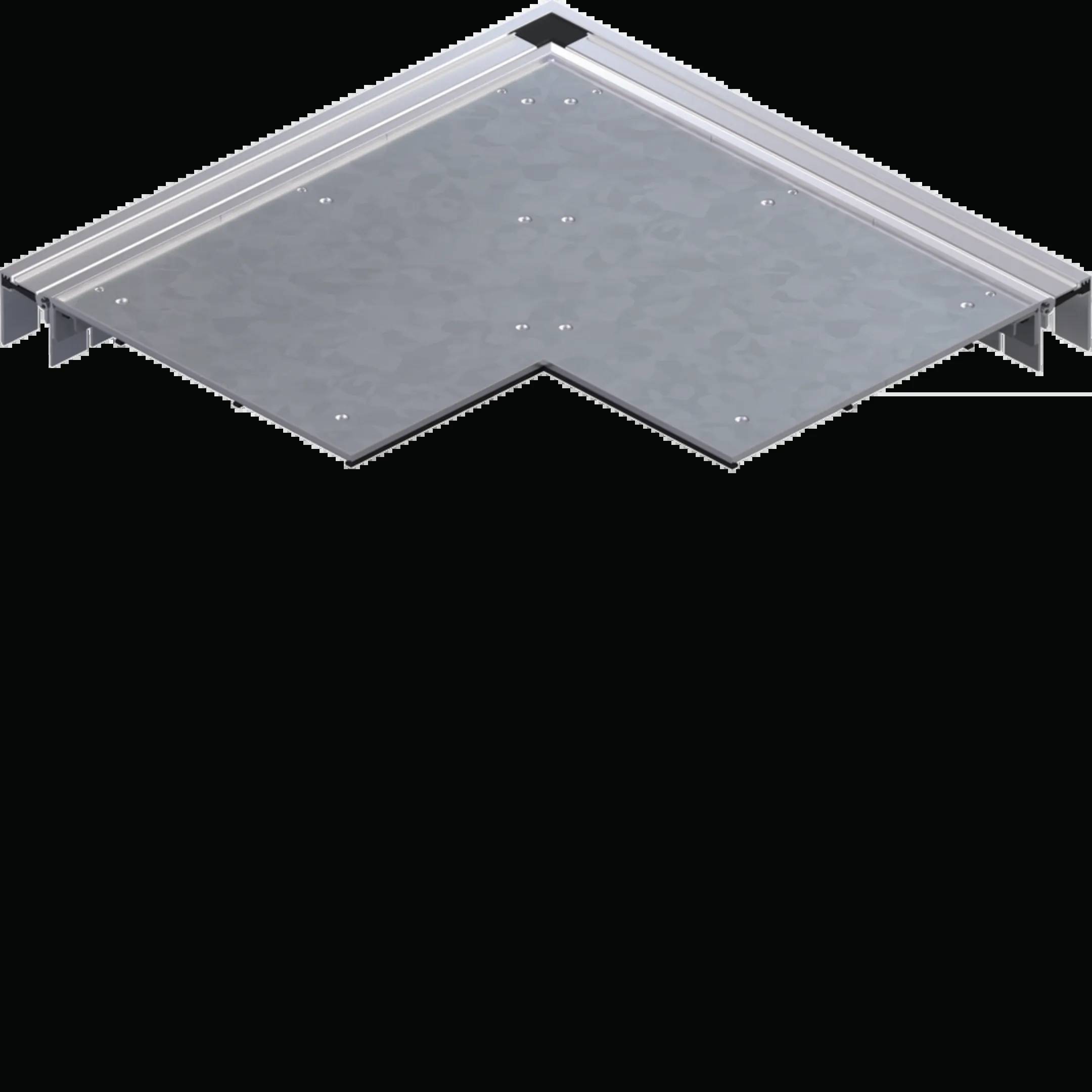 Hager BKB300542W3 Planvinkel Flatvinkel (B x D) 300 mm x 80 mm 1 st