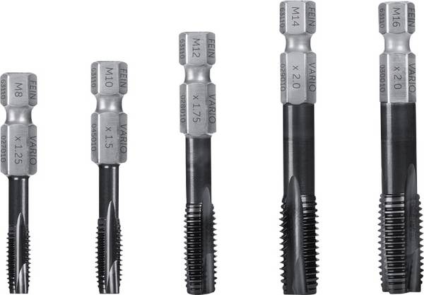 Fein 63110046010 VARIO Gängtapp   metrisk M8, M10, M12, M14, M16    HSS  5 st