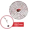 'Einhell Power X-Change' batteri omgivet av olika verktyg som tillhör samma familj. En grästrimmer är framhävd.