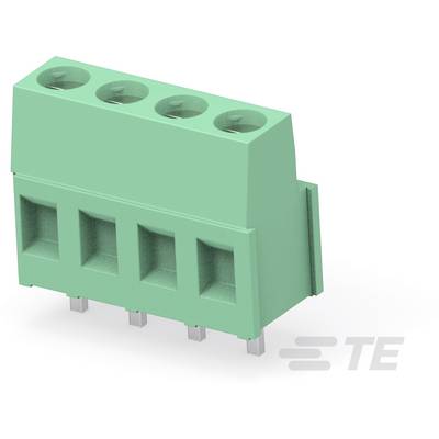 TE Connectivity 282841-4 Kopplingsklämma Flexibel: 0.05-3 mm² Styvhet: 0.05-3 mm² Antal poler: 4 1 st Grön Box-0