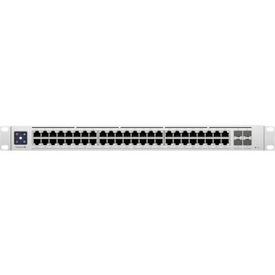 En nätverksswitch med 48 Ethernet-portar för distribution av nätverkstrafik i en rack-baserad installation.