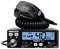 En CB-radio med mikrofon, visar stor digital display med kanalnummer '40' och driftläge 'AM'.