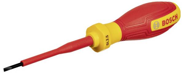 Bosch Professional 1600A02NC0 VDE Spårskruvmejsel  Klinglängd: 75 mm DIN EN 60900
