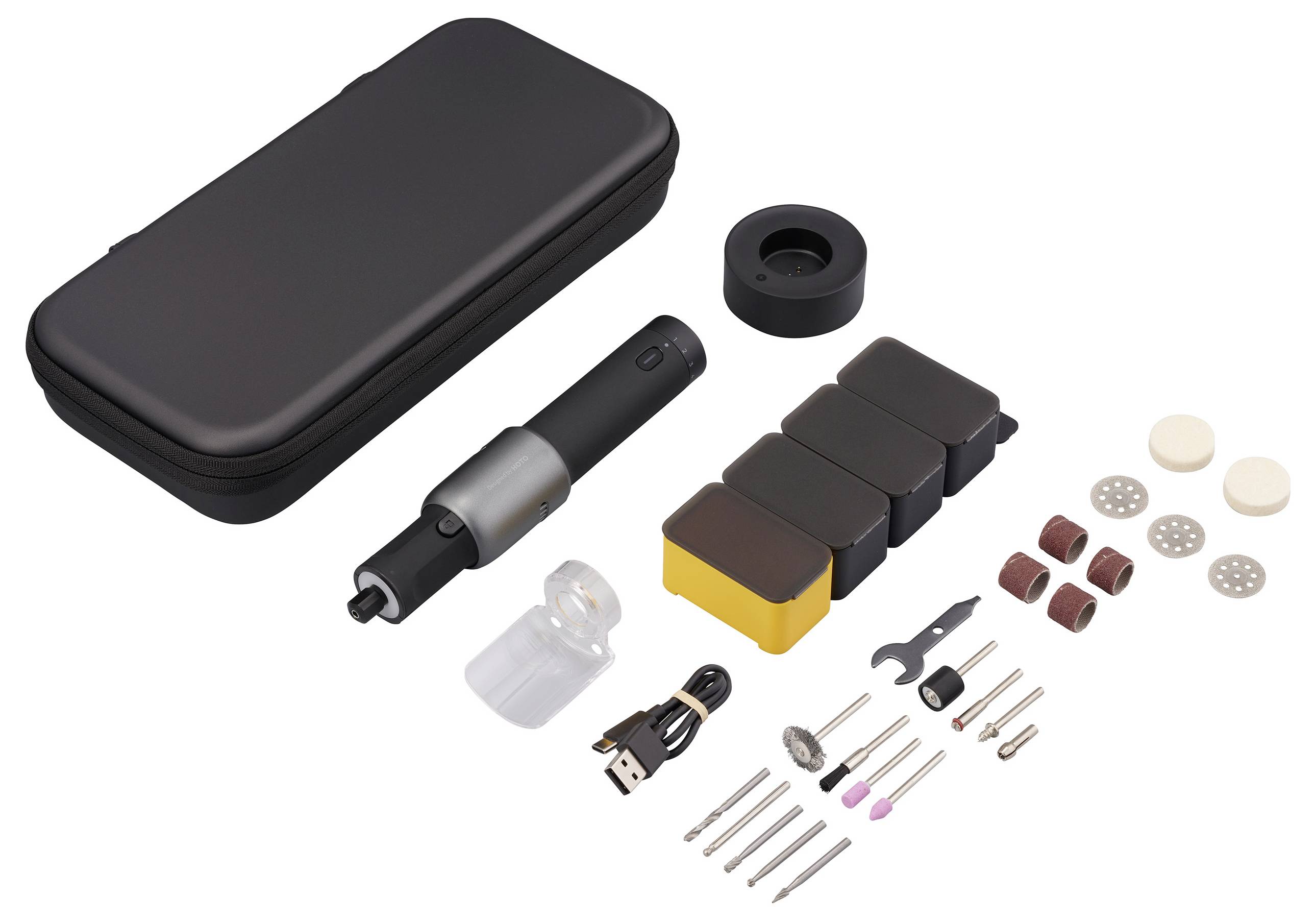HOTO QWLDM001 Batteridriven slipmaskin 2000 mAh Li-Ion-0