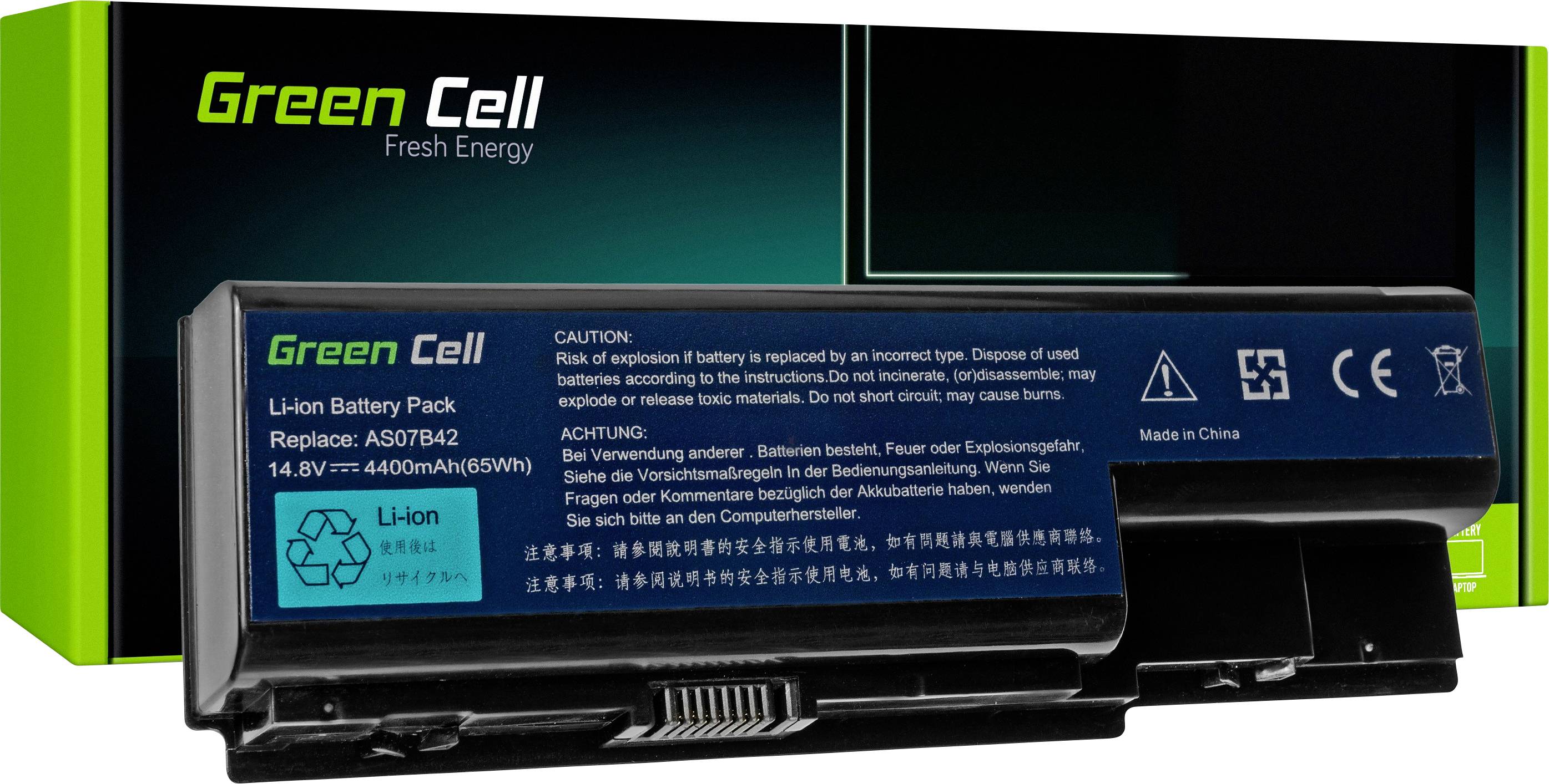Green Cell Laptop batteri 14.8 V 4400 mAh Acer