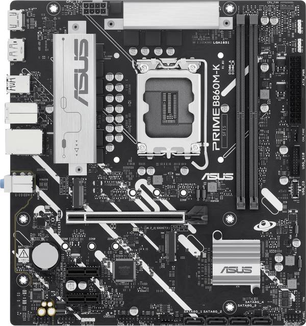 Asus PRIME B860M-K Moderkort Sockel #####Intel® 1851 Formfaktor Micro-ATX Moderkort-chipset Intel® B860