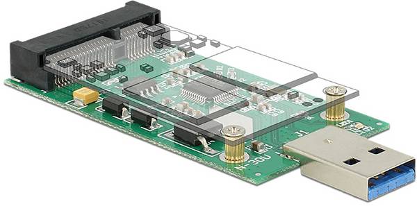 Delock 62681 Gränssnittskonverter [1x USB 3.0 - 1x MSATA]
