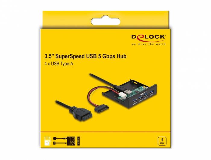 Delock 64166 USB 3.0 kontrollerkort USB 3.2 Gen 1-5