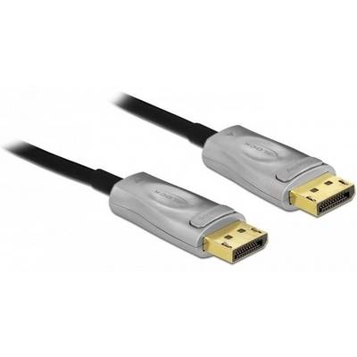 Två DisplayPort-kablar med guldkontakter på vit bakgrund. Perfekt för högupplösta videoöverföringar.