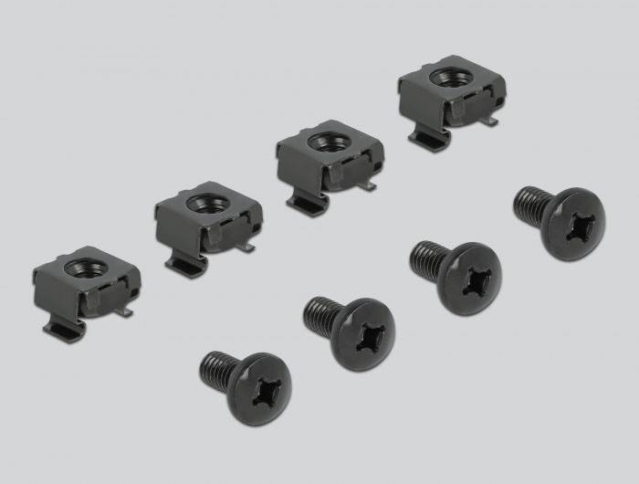 Delock 66287 10 tum Skåpborstlist Svart-4
