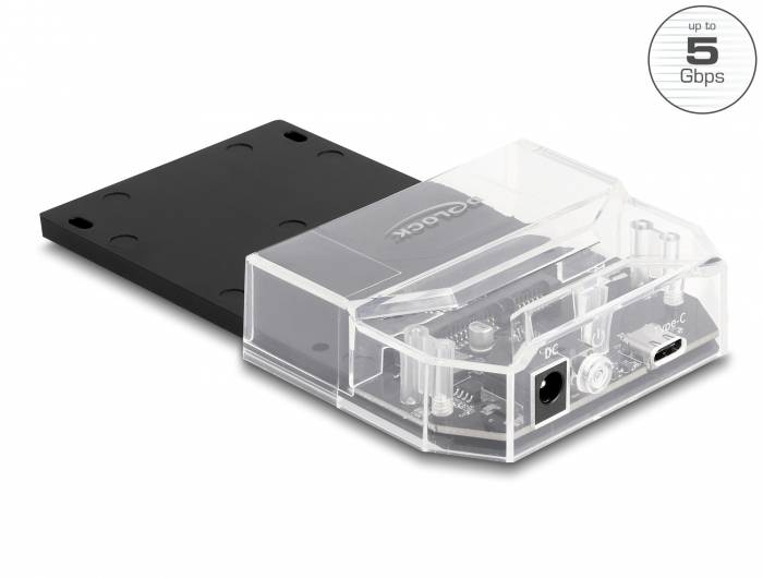 Delock 63205 USB-C®, SATA, DC-uttag 3,5 mm HDD-dockningsstation-2