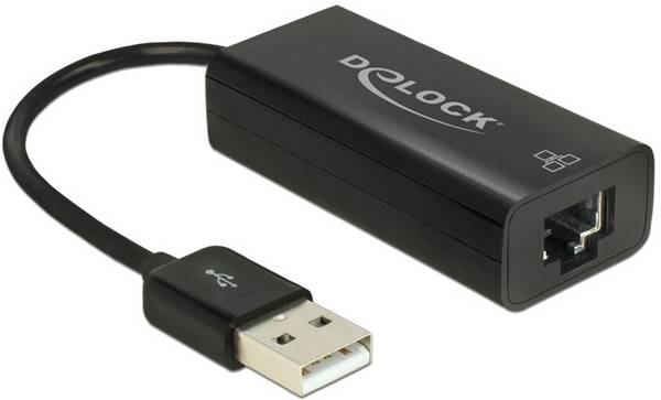 Delock 62595 Nätverksadapter  100 MBit/s USB-A, RJ45
