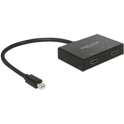 Delock 87696 DisplayPort-Splitter Svart-0