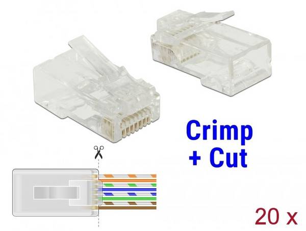 Delock RJ45 Nätverk Adapter    Transparent