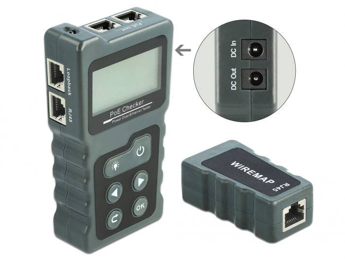Delock 63110 Nätverkstestare Passar till: Kabel-2