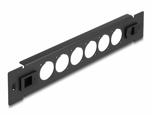 Delock 66899  Patchpanel 254 mm (10")  1 U Svart Obestyckad