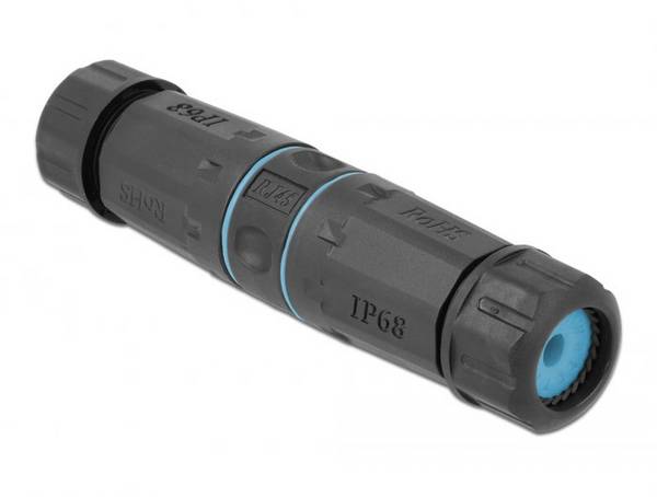 Delock RJ45 Nätverk Adapter CAT 6 [1x RJ45 hona - 1x RJ45 hona] 0 mm Svart
