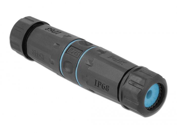 Delock RJ45 Nätverk Adapter CAT 6 [1x RJ45 hona - 1x RJ45 hona] 0 mm Svart-1