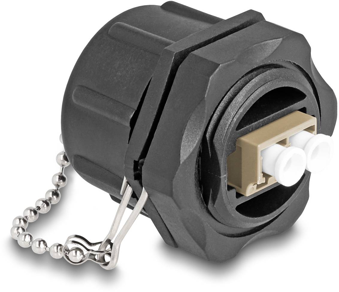Delock Fiberoptiskt kontaktdon, tillbehör 87885 Genomgångsadapter Bag-1