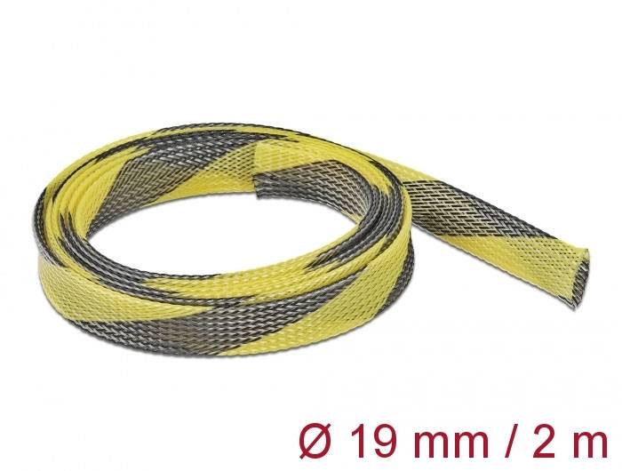 Delock 20742 20742 Flätad slang Flerfärgad Polyester 2 m 14 till 30 mm 1 st-1
