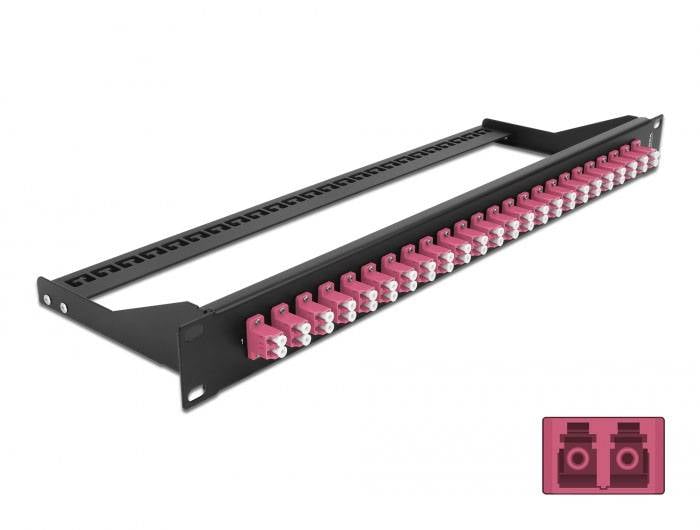 Delock 43390 Fiberoptisk kopplingspanel 26 + 2 Port LC 1 U-0