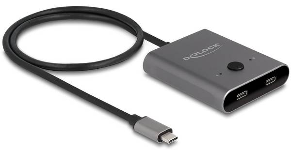 Delock 11500 USB-C® (USB 3.2 Gen 2) omkopplare Grå