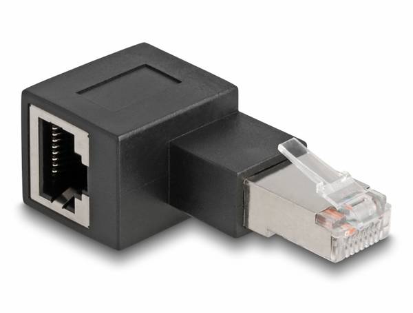 Delock RJ45 Nätverk Adapter Kabel [1x RJ45 hane - 1x RJ45 hona]  Svart