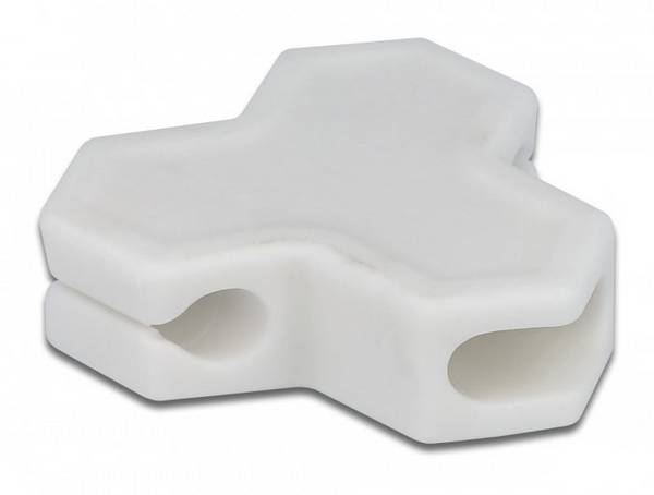Delock 18401 Kabelklämmor Termoplast Vit  (B x H) 40 mm x 12 mm 1 set