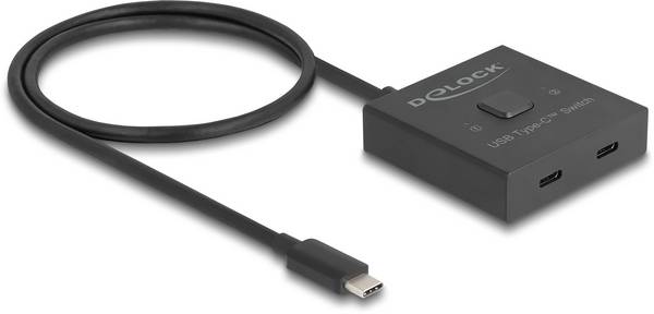 Delock 18911 USB-C® (USB 3.2 Gen 2) omkopplare Svart