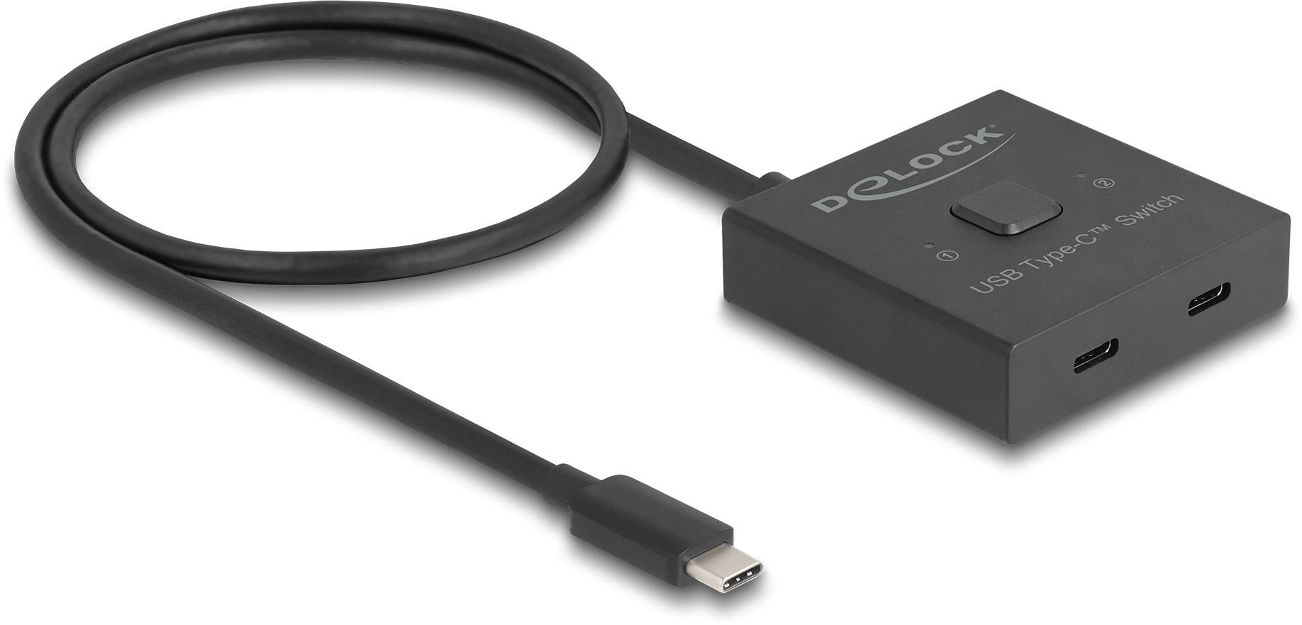 Delock 18911 USB-C® (USB 3.2 Gen 2) omkopplare Svart-1