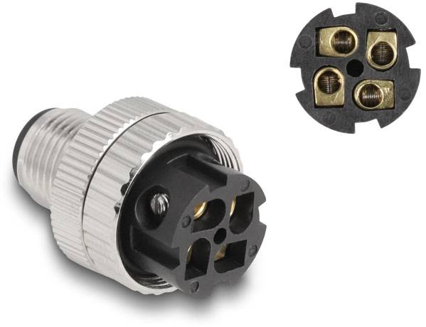 Delock 60540 Grenkontakt Kontakt-byggform Totalt antal poler: 4 1 st-2