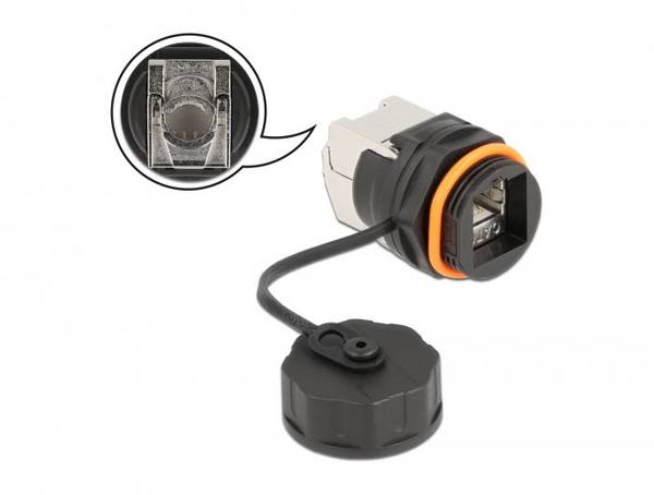 Delock RJ45 Nätverk Adapter Kabel [1x RJ45 hona - 1x LSA] 0 mm Svart