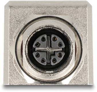 Delock M 12 / RJ45 Nätverk Adapter Kabel [1x M12-uttag - 1x RJ45 hona] Svart-1