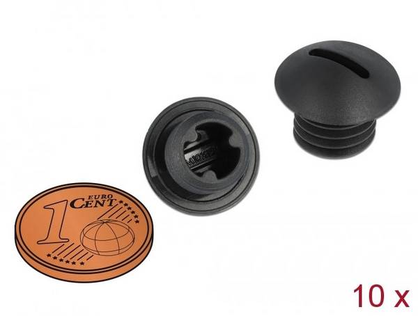 Delock 60228   M10 x 1.5  Nylon Svart 1 st