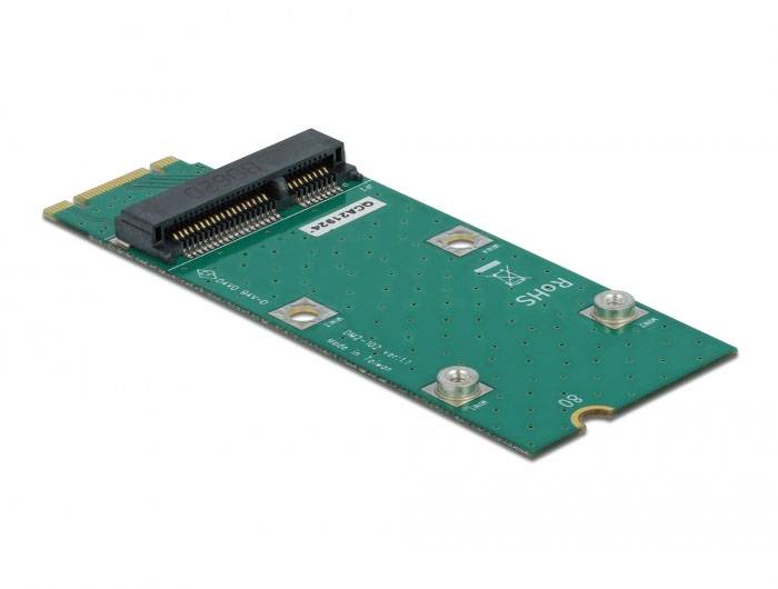 Delock Seriell Adapter [1x M.2 Key B-kontakt - 1x Mini PCIe] 0 mm Grön-2