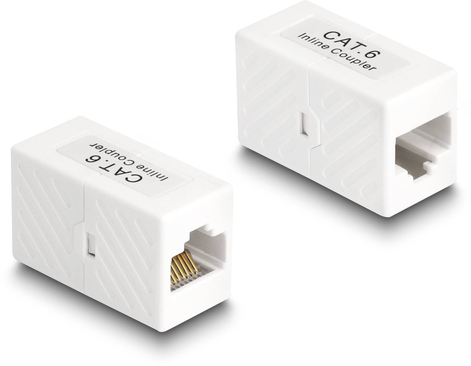 Delock RJ45 Nätverk Adapter Kabel [1x RJ45 hona - 1x RJ45 hona] Vit-2