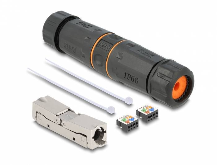 Delock Skarvdon Nätverk Adapter Kabel [1x LSA - 1x LSA] Svart-1