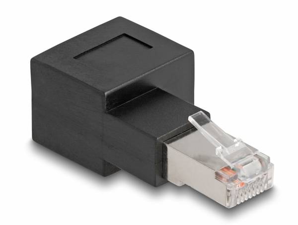 Delock RJ45 Nätverk Adapter Kabel [1x RJ45 hane - 1x RJ45 hona] 0 mm Svart