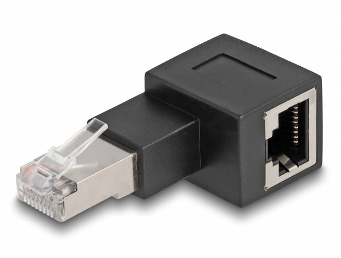Delock RJ45 Nätverk Adapter Kabel [1x RJ45 hane - 1x RJ45 hona] 0 mm Svart-2