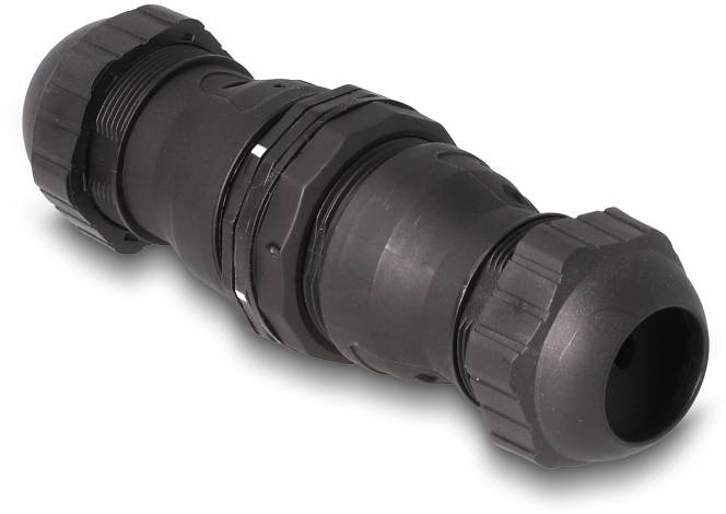 Delock RJ45 Nätverk Adapter Kabel [1x RJ45 hona - 1x RJ45 hona] Svart-1