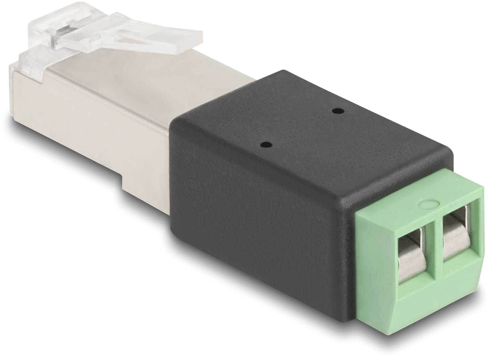Delock RJ45 Nätverk Adapter Kabel [1x RJ45 hane - 1x Uttag] Svart, Grön-2