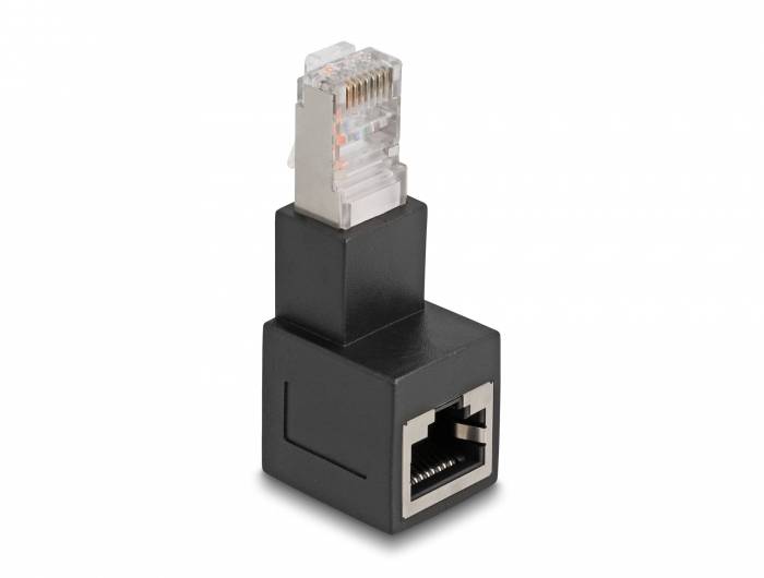 Delock RJ45 Nätverk Adapter Kabel [1x RJ45 hane - 1x RJ45 hona] Svart-1