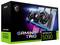 Förpackning för GeForce RTX 5090 Gaming Trio grafikkort, 32 GB GDDR7, med tre fläktar och RGB-belysning, lämplig för Ray Tracing.