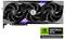 Grafikkort med tre fläktar, till höger Nvidia GeForce RTX-logotypen och texten 'Drivande avancerad AI'.