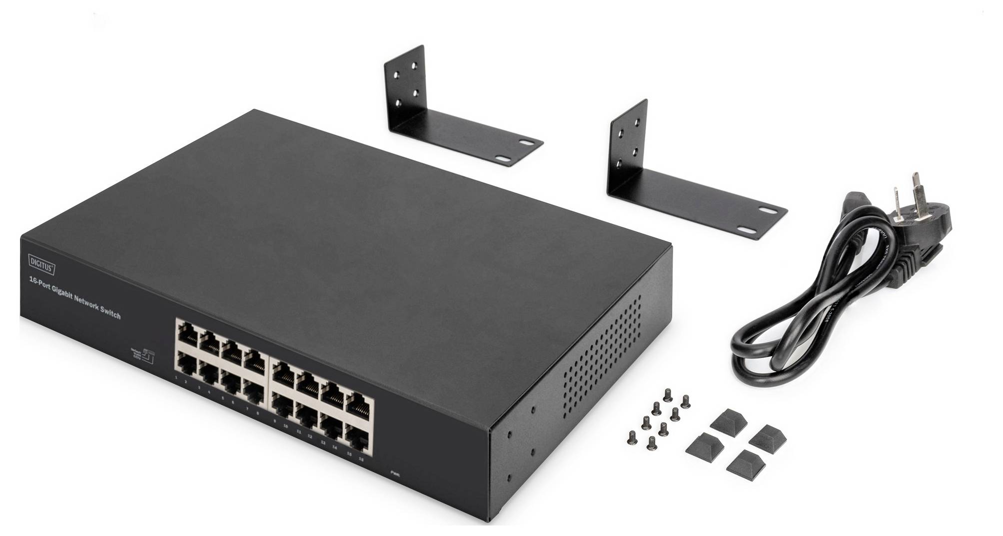 Digitus DN-80112-2 DN-80112-2 Switch RJ45 16 Port 10 / 100 / 1000 MBit/s-4