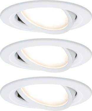 Paulmann 41306 Nova Inbyggnadsbelysning Set 3 st  LED LED 18 W Vit