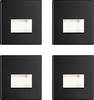 Paulmann 41308 Edge Inbyggd LED-väggbelysning Set 4 st LED LED Svart (matt)