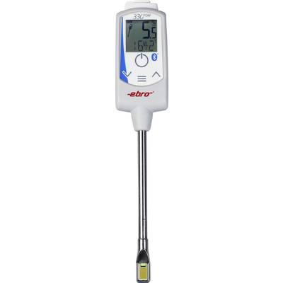 En digital termometer visar '5,9°C' på displayen. Den har en lång metallsond och en Bluetooth-anslutning.